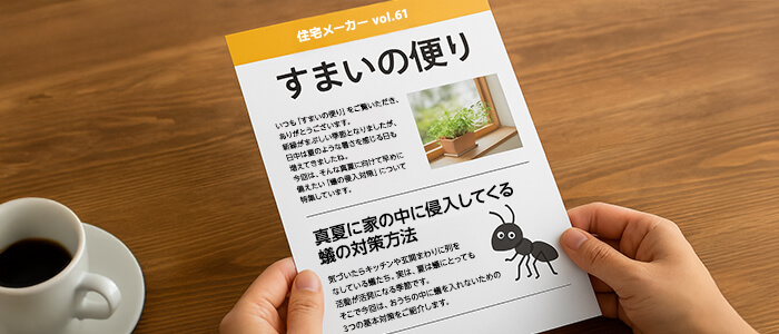 定期的に暮らしに役立つ情報をまとめた広報誌を送付されています