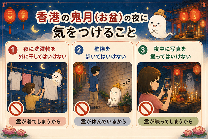 香港のお盆の「禁忌（タブー）」